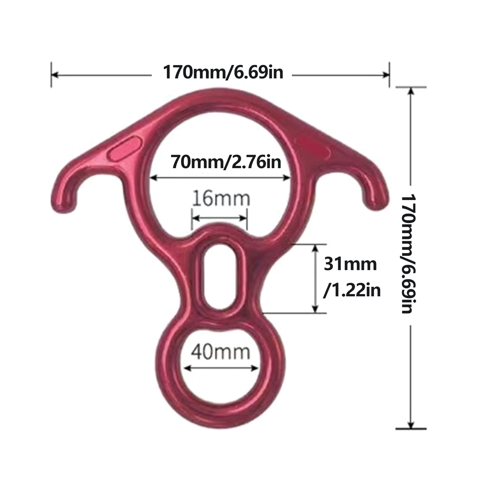 Professional Rock Climbing Equipment Figures 8 Descender For Safe And Controlled Descent In Mountaineering Environment