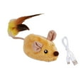 thumbnail image 2 of Tachiuwa Automatic Moving Mouse Cat Mice Toy Squeaky Cat Toy Dogs Interactive Cat Toy Yellow, 2 of 9