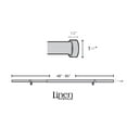 thumbnail image 3 of Linen Avenue End Cap Double Window Curtain Rod Set, 48 to 86-inch, Polished Nickel, 3 of 5