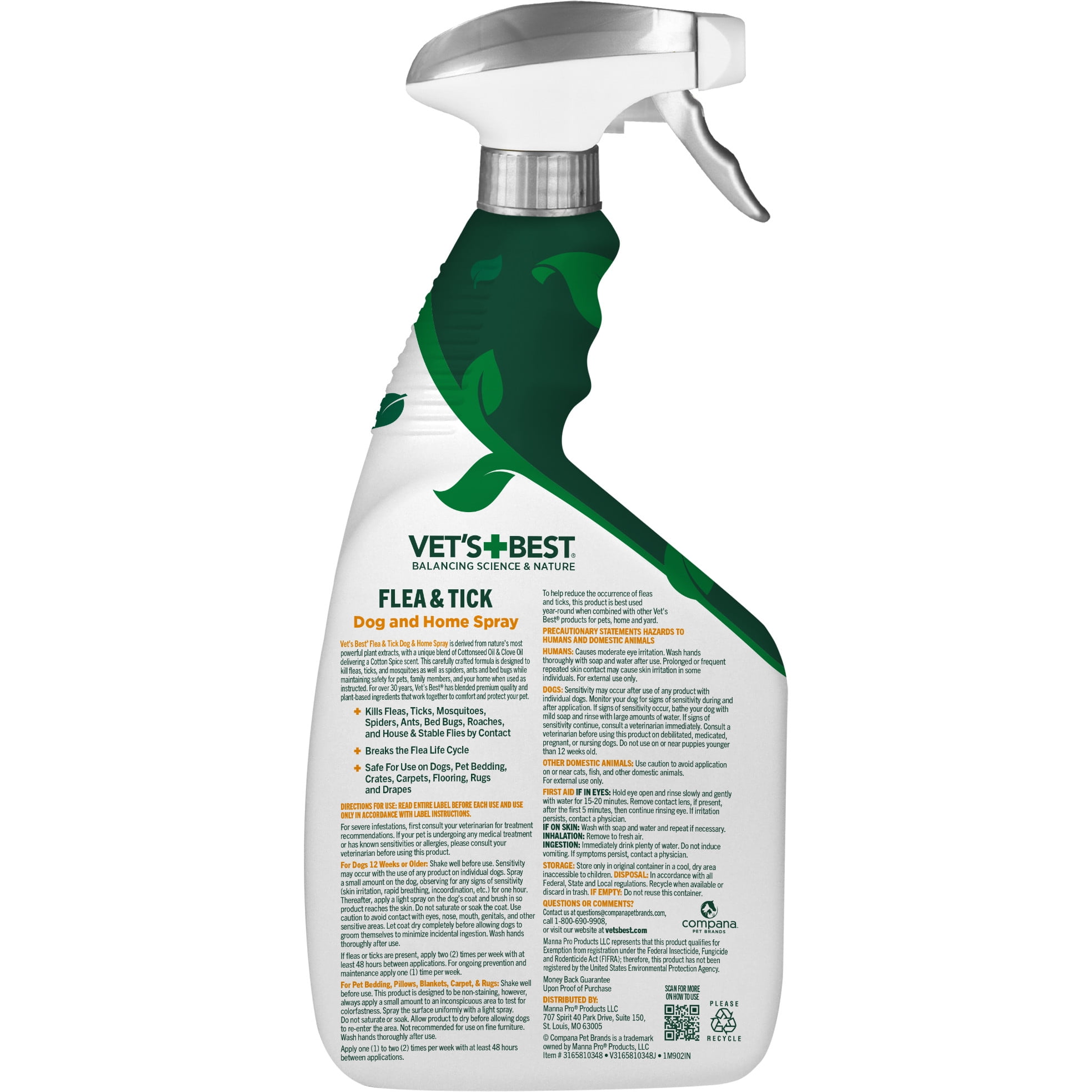 (3 pack) Vet's Best Home Spray for Dogs – 32oz