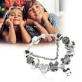 thumbnail image 4 of Customizable Mickey Minnie Mouse Alloy Enamel Charm Bracelet - Electroplated, Adjustable Sizes 17-21cm, OPP Packaged, DIY Bead Replacement Compatible, Silver-Plated Jewelry with Care Instructions, 4 of 4