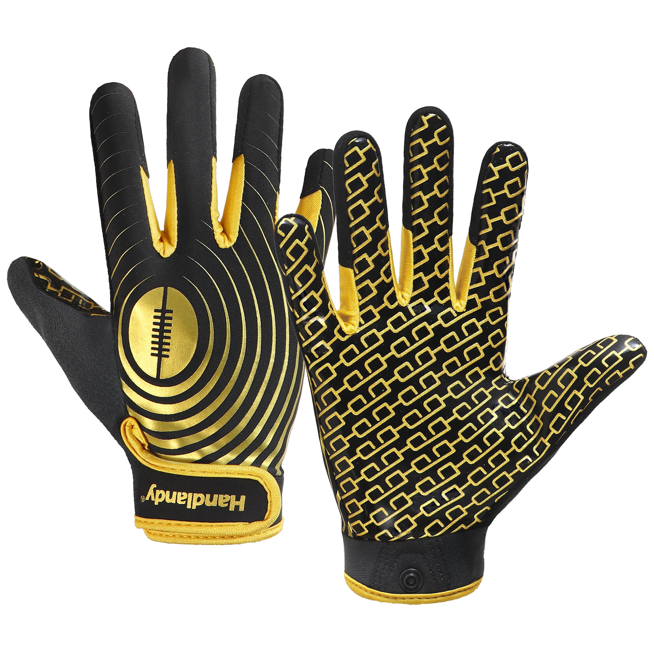 HANDLANDY College Football Gloves, Sticky Wide Receiver Grip Gloves for
