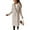 Beige, variant on Cindysus Ladies Elegant Solid Color Jacket Women Long Length Pea Coats Wool Blend Holiday Lapel Classic Trench Coat Pink L