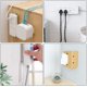 thumbnail image 5 of Soporte de enchufe adhesivo sin perforaciones, soporte de enchufe adhesivo sin perforaciones de 4 piezas, soporte de regleta autoadhesivo para cocina, oficina, escritorio autoadhesivo, 5 of 5