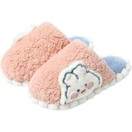 

DabuLiu Fuzzy House Slipper for Women Non Slip Winter Cute Cartoon Bunny Bedroom Indoor Shoes with Memory Foam Sole