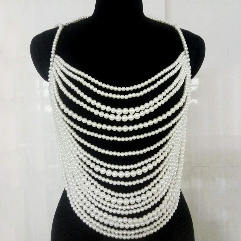 Multilayer Imitation Pearl Beaded Body 