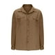 thumbnail image 5 of pstuiky camisas de manga larga para hombre, Camiseta lisa de manga larga con cuello vuelto para hombre, informal, elegante, cómoda, con bolsillos y botones, con capucha Tops casuales para hombres m, 5 of 6