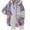 Purple, variant on Women's Soft Hooded Jacket Lightweight Outdoor Water Windproof Cozy Comfort Fit