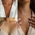 thumbnail image 4 of Turandoss Lariat Gold Necklaces for WomenDainty 14K Gold Plated Y-Shaped Lariat Necklace Cubic Zirconia Drop Necklace Long Layered Necklaces for Women Her Jewelry Gifts, 4 of 7