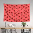 Adobk Ladybugs On Red Polka Dot Print Tapestry Wall Tapestry 60x40 Inch