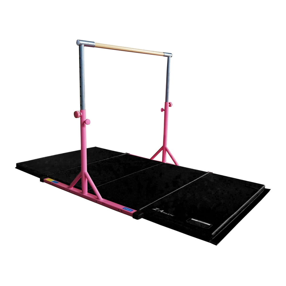 ZAthletic Expandable Kip Bar & 4ft x 8ft x 2ft Mat Package Multiple