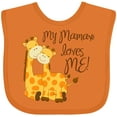thumbnail image 3 of Inktastic My Mamaw Loves Me Boys or Girls Baby Bib, 3 of 4