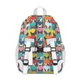 thumbnail image 3 of Boston Terrier Backpack for School,Cute School Bag,Schoolbag with Adjustable Shoulder Straps & Padded Back,15"x11.42"x5.5", 3 of 6