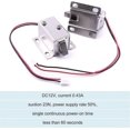 thumbnail image 2 of 1pcs Mini Drawer Door Tongue Down Electric Lock Assembly Solenoid DC 12V Slim Design Lock, 27X28X18mm, 2 of 5