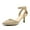 GOLD-GLITTER, variant on Pointed Closed Toe Kitten Heels Stiletto Ankle Strap Women's Pumps Shoes for Women Wedding Party Dress Sandals