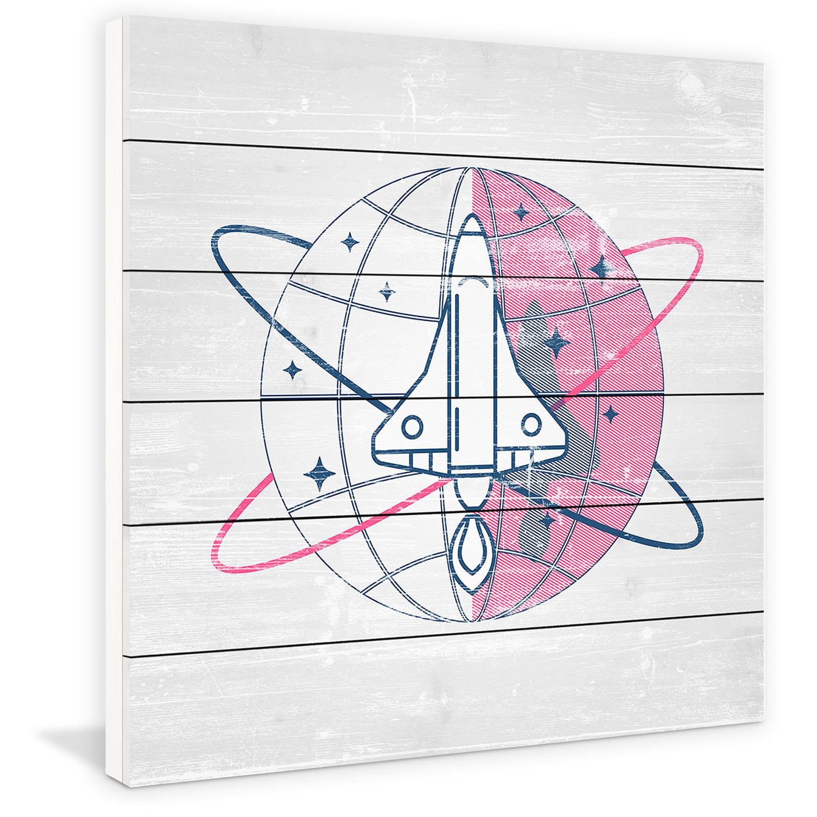 Marmont Hill ''Around the Globe'' Graphic Art on Wood
