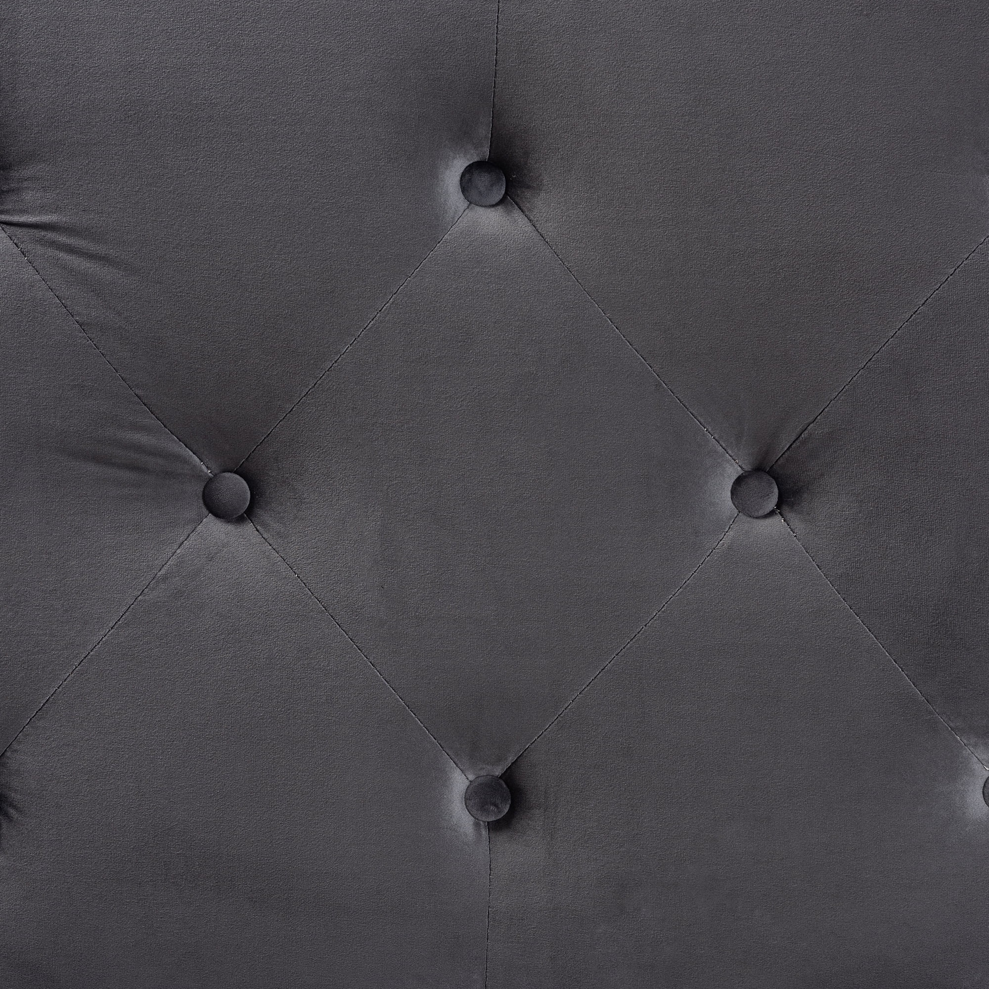Baxton Studio Leone Modern and Contemporary Grey Velvet Fabric Upholstered Full Size Headboard