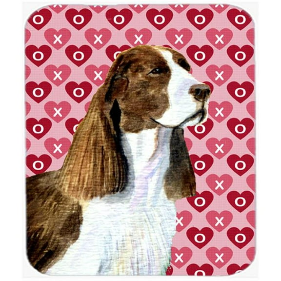 Springer Spaniel Hearts Love And Valentines Day Mouse Pad, Hot Pad Or Trivet