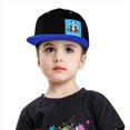thumbnail image 5 of Customize Picture Children's Baseball Cap, Colorblock Flat-Brim Snapback Adjustable Hip-Hop Hat, Personalized Birthday Gift for Kids., 5 of 10