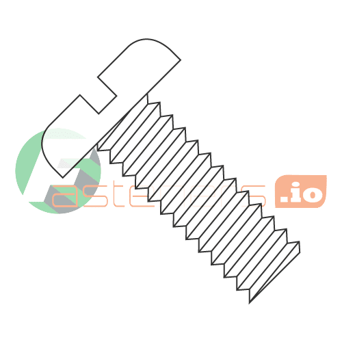 4-36 x 1/2" Machine Screws / Slotted / Pan Head / Nylon / Natural (White) (Quantity: 2,500 pcs)