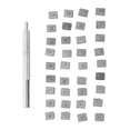 thumbnail image 2 of 36Pcs Metal Punch 3mm Alphabet Leather Printing Carving Marking Craft Tool, 2 of 14