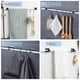thumbnail image 4 of 8 soportes para barra de cortina sin taladros, autoadhesivos, ganchos para barra de cortina, ganchos para barra de cortina sin clavos, ganchos para cortina para baño, cocina, hogar, baño y hotel (negr, 4 of 7