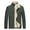 Green, variant on Mens Zip Up Padded Parka Winter Lightweight Long Sleeve Puffy Coat Insulated Stand Collar Solid Jacket Workout Outerwear with Pockets