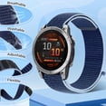 thumbnail image 5 of Vodtian 22mm Quick Fit Hook and Look Nylon Bands Compatible with Garmin Fenix 8 47mm/Fenix 7/Fenix 6/Fenix 5, Garmin Approach S62/S60, Epix Gen 2/Epix Pro 47mm for Women Man, 5 of 8