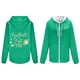 thumbnail image 1 of Sudadera con capucha de manga larga para mujer, informal, con capucha, para exteriores y chaquetas, a la moda, con estampado, de manga larga, con bolsillos, 1 of 4