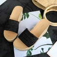 thumbnail image 2 of VerPetridure White Sandals Women Sandals Women Slope Heel Open Toe Solid Slippers Comfy Beach Shoes Flip Flop, 2 of 9