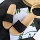 thumbnail image 1 of Sandalias Mujer Tacón inclinado Punta abierta Zapatillas sólidas Cómodos zapatos de playa Chanclas Wmkox8yii hj789, 1 of 9