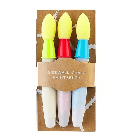 Washable Sidewalk Chalk Paint Brush Set Soft with Foam Head Stick Children'S Gifts Kid'S Paintbrush