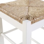 Boraam 24 Square Rush Stool, Multiple Colors