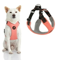 Gooby Convertible Z Harness - Pink, Large - Flexible and Shock Absorbing Convertible Harness with Quick Release Buckle and Fastener Neck Closure