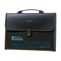 Neorosiri Multi-Pocket Accordion File Folder for Office, Document Storage Bag with 12 Expandable Compartments, Easy Identification Labels, and Durable Design