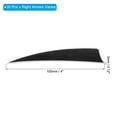 thumbnail image 2 of Uxcell Arrows Vanes 30 Pack 4 Inch Arrow Turkey Feather Right Wing Black for DIY Target Shooting, 2 of 6