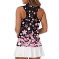 thumbnail image 5 of Whosucclay Cherry Blossom Athletic Tops for Women, Stretchy Ladies Golf Shirt Casual Sleeveless Womens Golf Shirt, 5 of 7