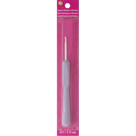 UPC: 0070659906725 | Simplicity Boye Tapered Throat Anodized Aluminum Crochet Hook US Size F