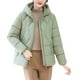 thumbnail image 2 of Ailaofu Women's Winter Solid Color Hooded Long Sleeve Warm Zipper Mid-length Cotton Jacket, 2 of 7