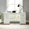 thumbnail image 4 of Crosley Furniture Harper File Cabinet Desk White, 4 of 13