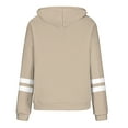 thumbnail image 5 of Gytharion Womens Hooded Sweatshirts Fall Loose Casual Long Sleeve Pullover Top with Pocket Fashion Stripe Printed Drawstring Hoodies for Women, 5 of 5
