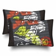thumbnail image 1 of YUSDECOR Housse de Coussin de Protection d'Oreiller de Planche à Roulettes de Sport Extrême 20x30 Pouces, Ensemble de 2, 1 of 2