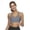 Gray, variant on FENGGHAO Women High Impact Sports Bra with Back Pocket for Running Yoga Workout, Padded Support Women Solid Sport Bra