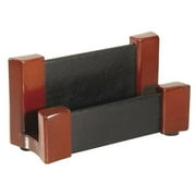 Leather/Wood Business Card Holder