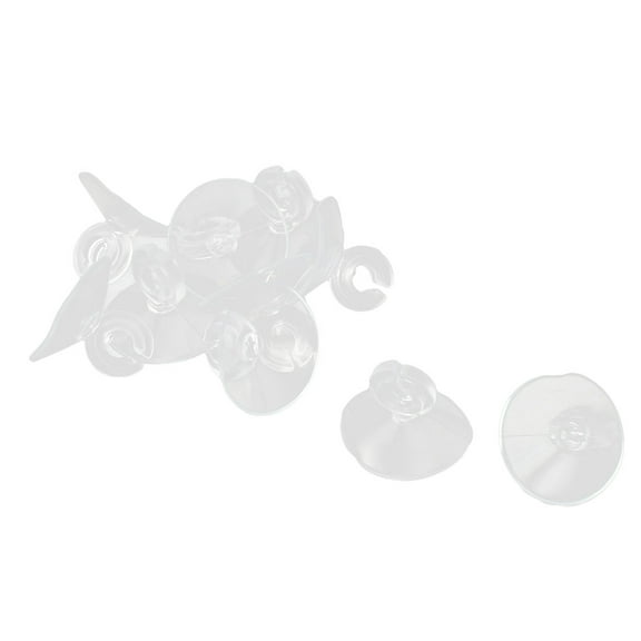 REGALWOVEN Fish Tank Aquarium Airline Air Hose Tubing Holder Suction Cups 27mm Dia 10pcs