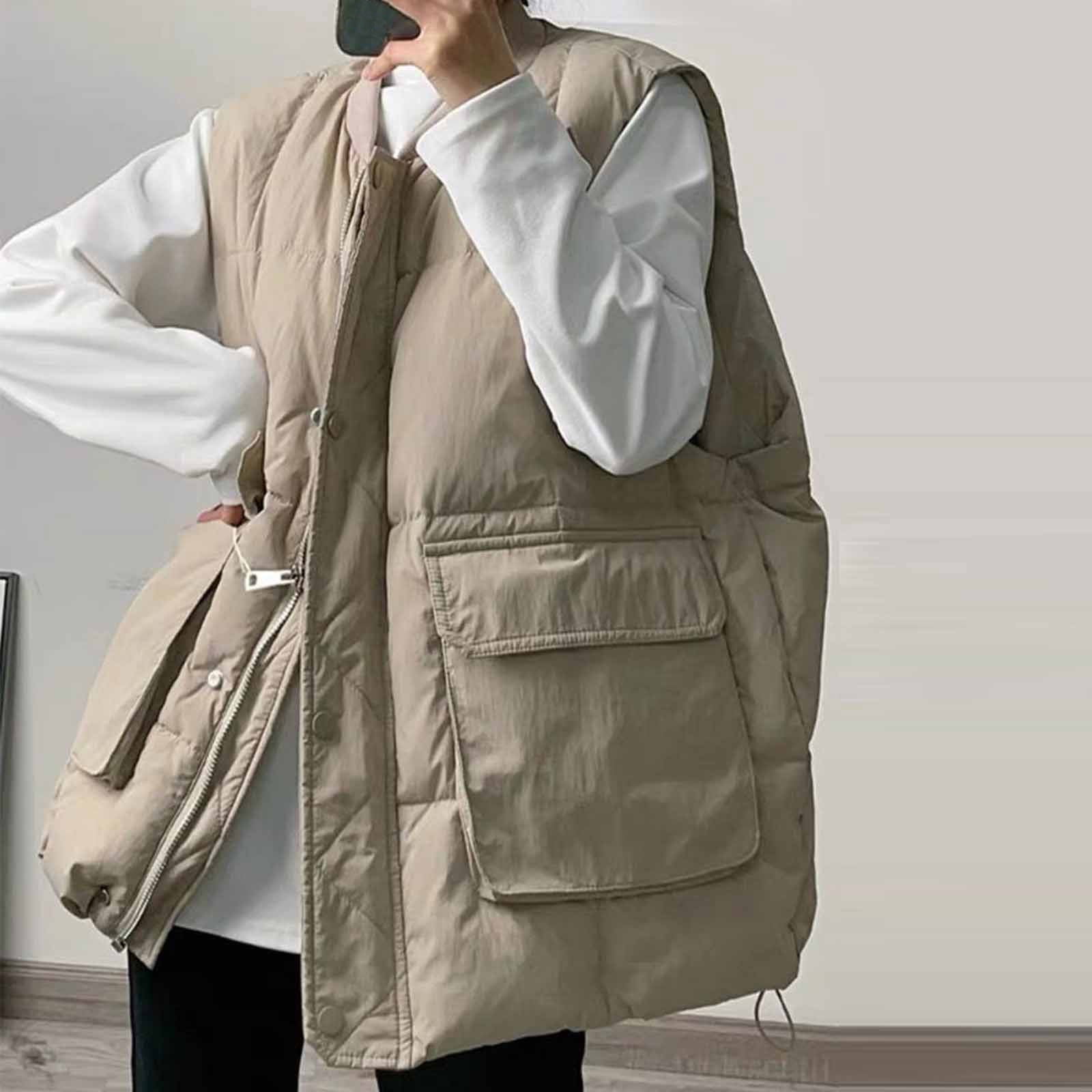 Ofreoo Women's Fashion Long Sleeve Button Solid Outing Causal Coat Cardigan Parkas Womens Fall Fashion 2024 Great Gifts for Less