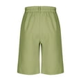 thumbnail image 5 of Ohufall Short Pants for Children Summer Solid Color Flat Front Suit Shorts Fashion Casual School Uniform Shorts, 3-18 Years, 5 of 6
