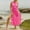 Hot Pink, variant on Generic Womens Sheer Mesh Dress Swimwear Cover Up Sexy Sleeveless High Split Drawstring Bikini Beach Cover Up Swimsuit