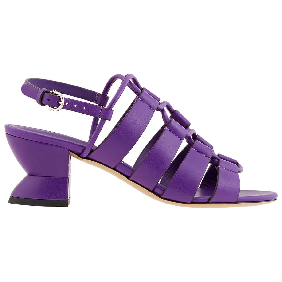 Salvatore Ferragamo Purple Lace-Up 