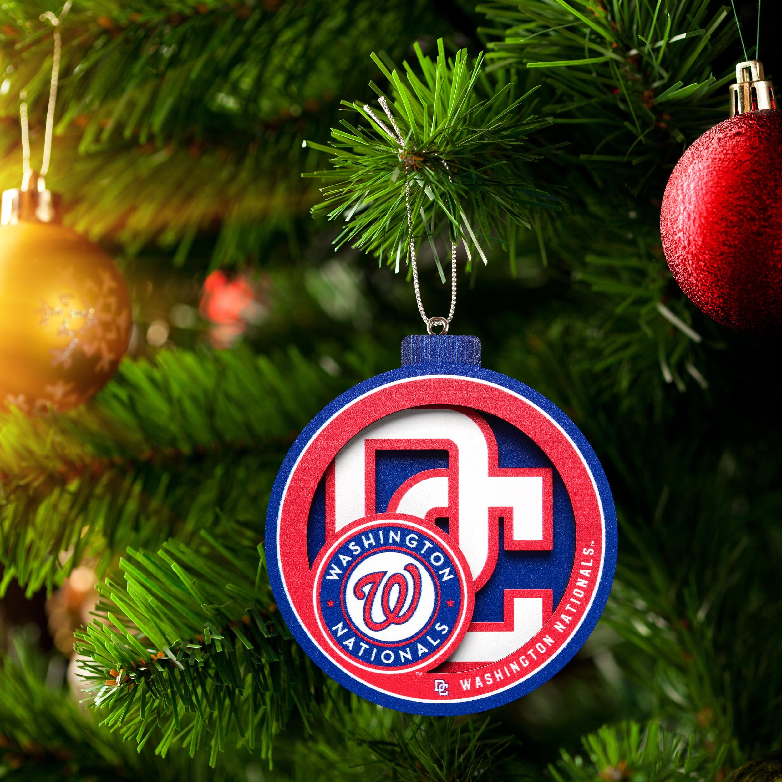YouTheFan MLB Washington Nationals 3D Logo Series Ornament